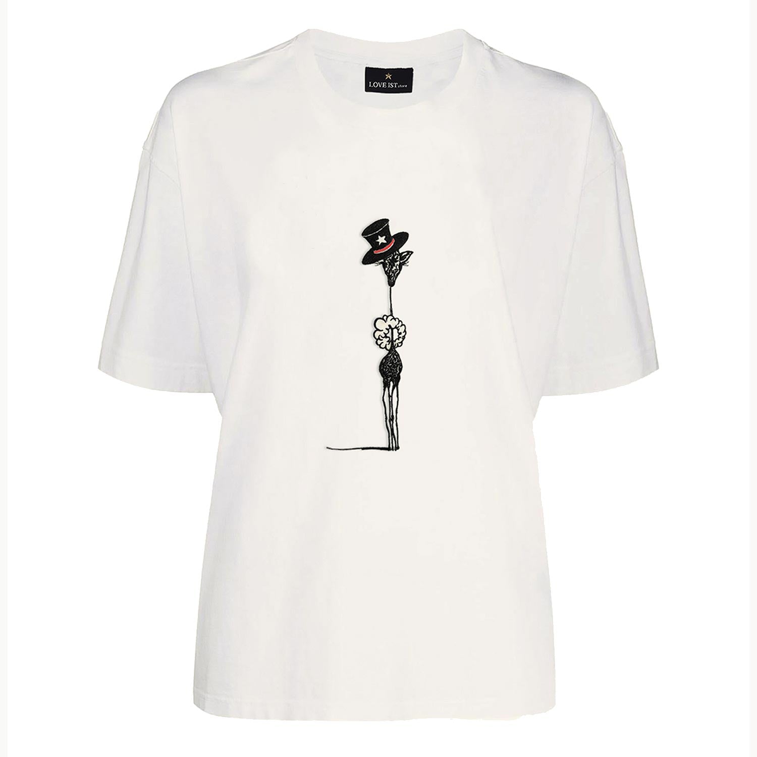 GIRAFFA NAKIŞLI BEYAZ TSHIRT